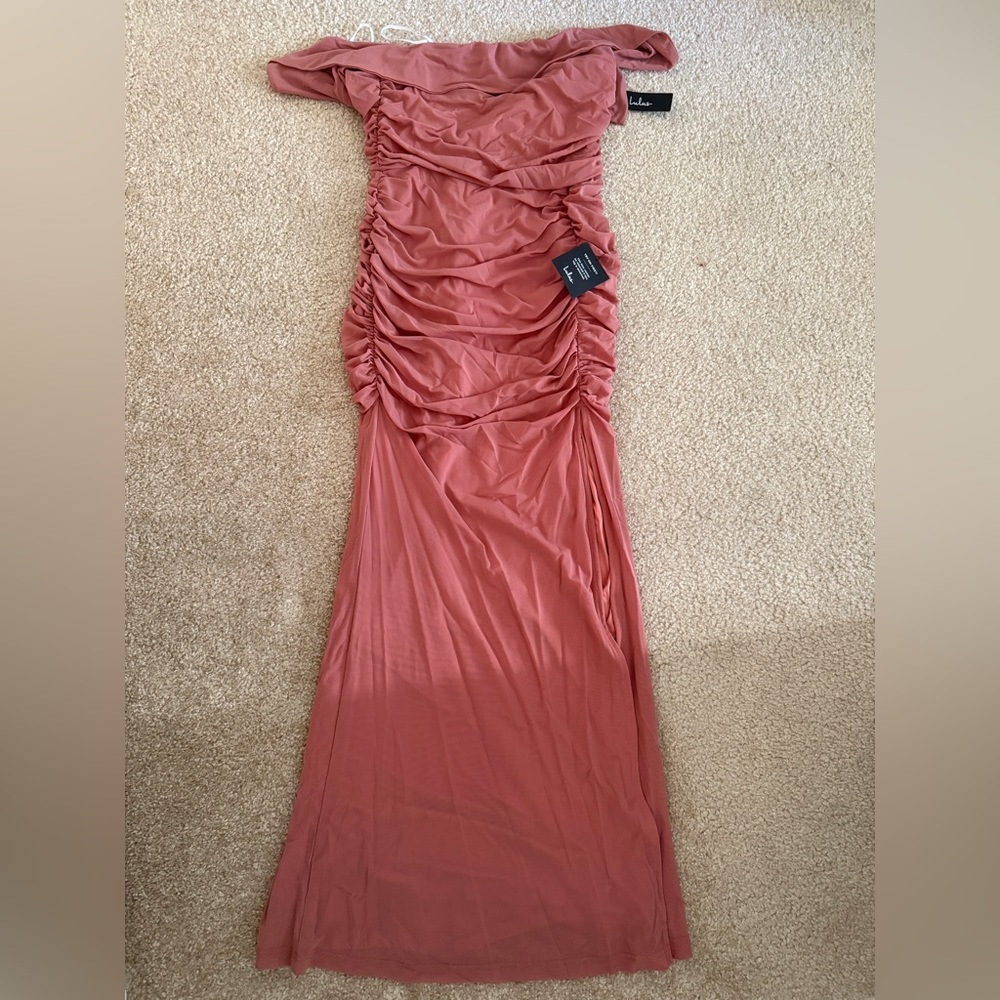 Lulu’s Revel in the Romance Off the Shoulder Maxi Dress - Picture 13 of 16